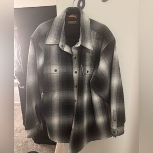 Flannel Button up Fleece Jacket